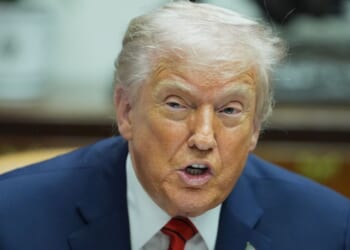 President Donald Trump denied reports that he is unhappy with some of his cabinet members.