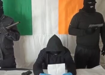 A video purporting to represent an Irish group called the "New Republican Movement" carried a sobering message.