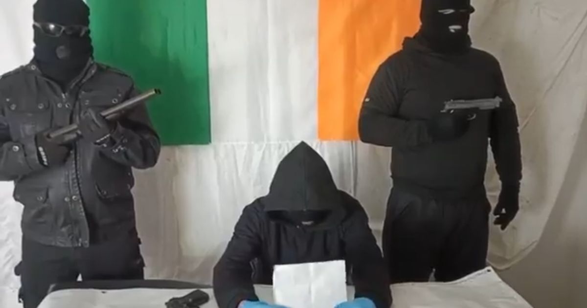A video purporting to represent an Irish group called the "New Republican Movement" carried a sobering message.