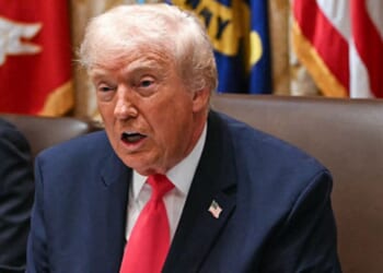 President Donald Trump speaks during a Cabinet meeting Tuesday at the White House in Washington, D.C.