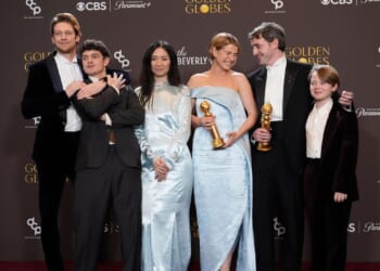'Hamnet' and 'One Battle After Another' take top awards at Golden Globes