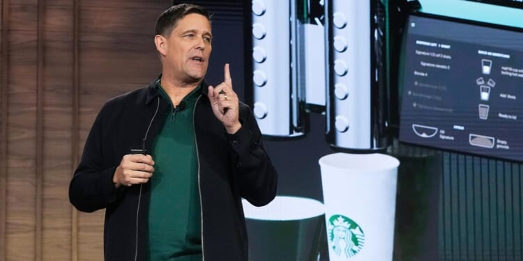 What about Starbucks? America is drinking more coffee but less of it from the iconic chain