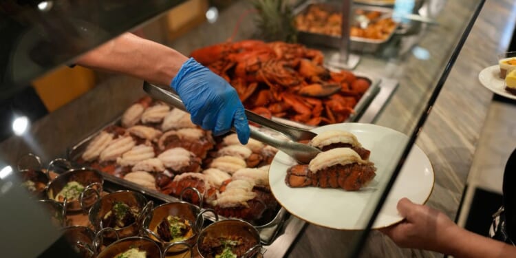 Las Vegas buffets have gone upscale, gone are the days of the $1 buffet