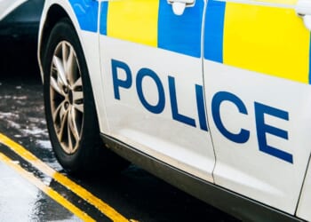 A police car in the UK.