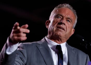 Robert F. Kennedy Jr. speaks during a campaign rally for President Donald Trump at Macomb Community College on Nov. 1, 2024, in Warren, Michigan.