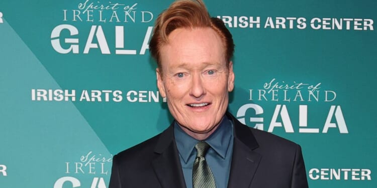 Conan O'Brien, seen in a November photo, remarked that many comedians have unwisely exchanged their humor for anger.