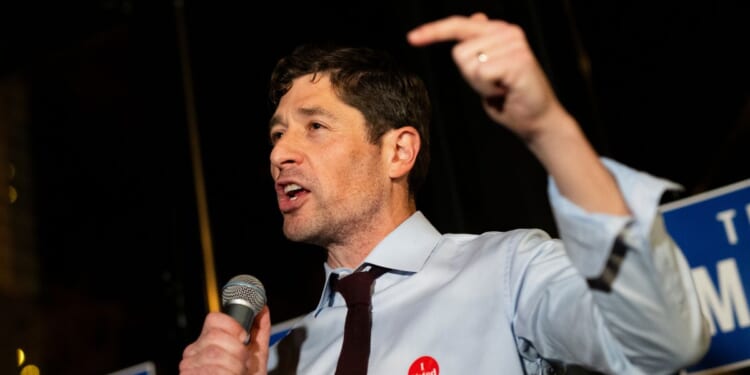 Minneapolis Mayor Jacob Frey speaks at an election night party on Nov. 4, 2025, in Minneapolis, Minnesota.
