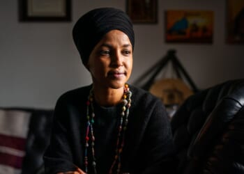 U.S. Rep. Ilhan Omar poses for a portrait in her office on Capitol Hill on Dec. 10, 2025.