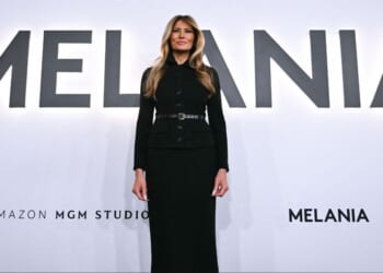 First lady Melania Trump attends the world premiere of Amazon MGM Studios' "Melania" Thursday at the Kennedy Center in Washington, D.C.