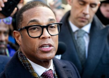 Journalist Don Lemon speaks with media gathered after an arraignment hearing Feb. 13 in St. Paul, Minnesota. Lemon has pleaded not guilty to charges of conspiring to violate someone's constitutional rights and violating the FACE Act. Now he's facing a civil suit over his part in the invasion of a church service by anti-ICE radicals.