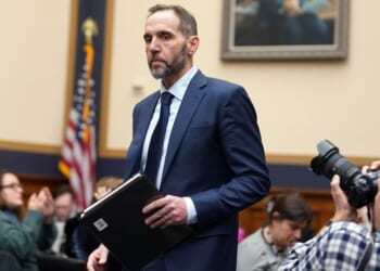 Former Special Counsel Jack Smith returns from a recess to resume his testimony during a hearing before the House Judiciary Committee in the Rayburn House Office Building on Capitol Hill on Jan. 22 in Washington, D.C.