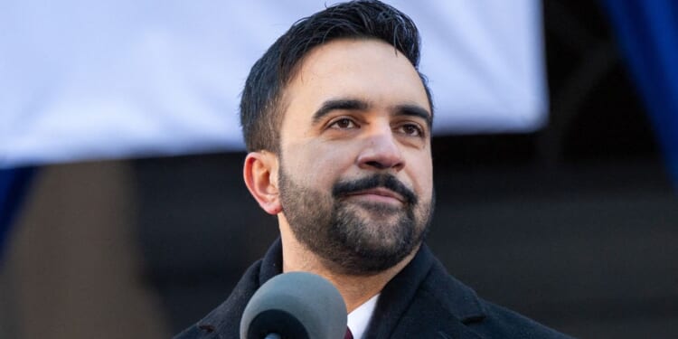 Mayor Zohran Mamdani, seen in a January photo, expressed his delight to once again be with the group as they prayed for the death of "infidels."