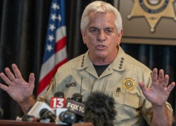Pima County Sheriff Chris Nanos speaks to the media in Tucson, Arizona, about the search for Nancy Guthrie, the missing mother of NBC "Today" show host Savannah Guthrie.