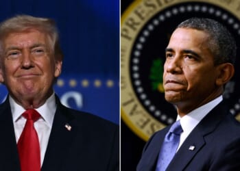 Comments made by President Barack Obama, right, about immigration in 2013 could easily have been written by President Donald Trump's 2026 speech writers.