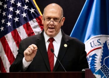 White House border czar Tom Homan speaks at a news conference Wednesday in Minneapolis, Minnesota. Homan announced that 700 immigration enforcement personnel would be withdrawn from Minnesota, effective immediately.