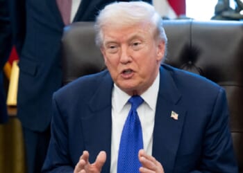 President Donald Trump, pictured in the Oval Office on Monday.