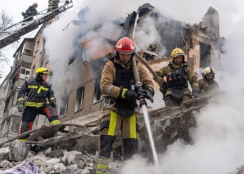 At least 8 killed in Ukraine’s Kharkiv as Russian missile hits apartment building