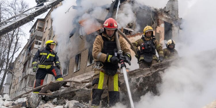 At least 8 killed in Ukraine’s Kharkiv as Russian missile hits apartment building