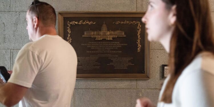 Jan. 6 memorial plaque placed at Capitol, three years after intended
