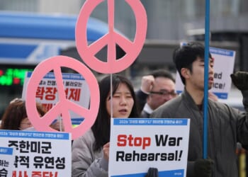 As spring war games begin in South Korea, economic nerves are frazzled by Middle East fallout