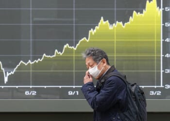 World shares decline, while oil pops above $100 a barrel over Iran war worries