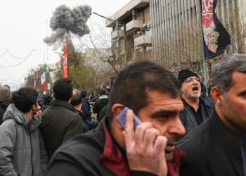 Blast rocks Tehran after Israel threatened to target area of government-organized rally
