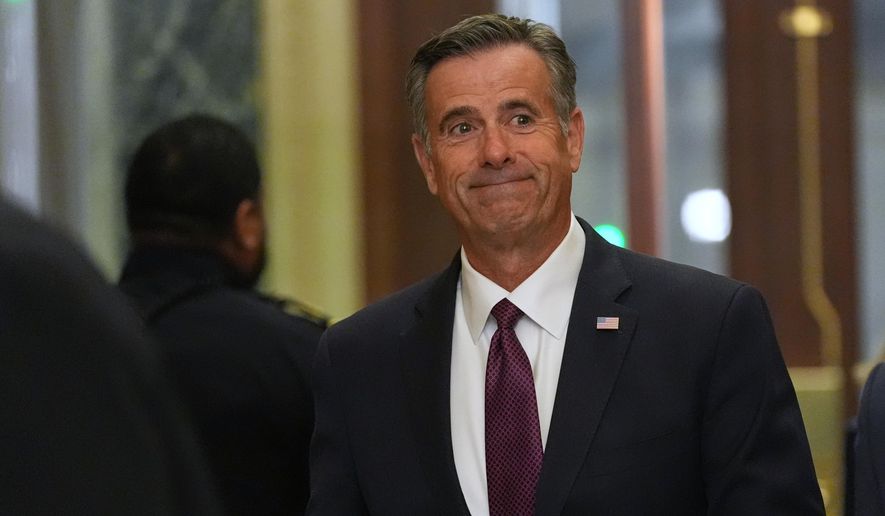 CIA Director John Ratcliffe arrives at the U.S. Capitol on Monday, Jan. 5, 2026, in Washington, to brief top lawmakers after President Donald Trump directed U.S. forces to capture Venezuelan President Nicolas Maduro. (AP Photo/Jacquelyn Martin) ** FILE **