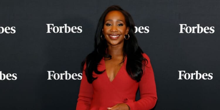 Abby Phillip attends the 2025 Forbes Power Women's Summit at Jazz at Lincoln Center on Sept. 10, 2025, in New York City.