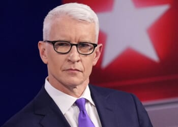 CNN's top talent, including Anderson Cooper, seen in a 2024 photo, has drawn attention - and not the good kind - for attempting to appear hip with new studio styles and wardrobe alterations.