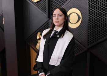Billie Eilish attends the 68th Grammy Awards on Feb. 1, 2026, in Los Angeles, California.