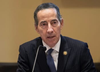 House Judiciary Committee Ranking Member Rep. Jamie Raskin speaks during a hearing on "Silencing Dissent: The First Amendment Under Attack" on Capitol Hill in Washington, D.C., on Feb. 23, 2026.