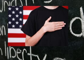 The 10th-grader said he hasn't had an opportunity to recite the Pledge of Allegiance at school in the two years he's been there.
