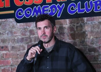 Mark Normand performs at The Stress Factory Comedy Club on Jan. 29, 2026, in New Brunswick, New Jersey.