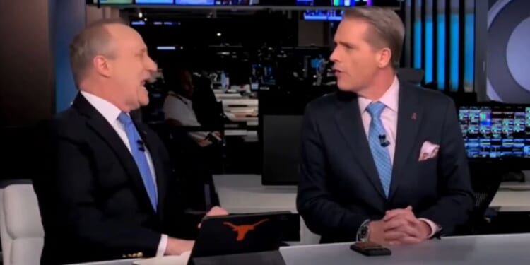 CNN commentator Paul Begala, left, scoffed when conservative Scott Jennings informed him the millions of dollars' worth of steak and lobster was for the troops, not for Secretary of War Pete Hegsesth's personal use.