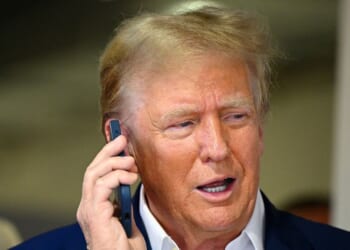 President Donald Trump, seen in a 2024 photo, made the remarks in a telephone interview with a news reporter.