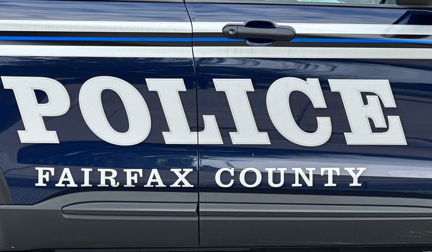 Fairfax County Police department sign decal on vehicle. File photo credit: DCStockPhotography via Shutterstock.
