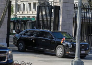 Trump arrives at Supreme Court for birthright citizenship argument — believed to be a first