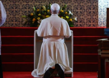 Pope prays at Catholic shrine in Angola that was a center of African slave trade