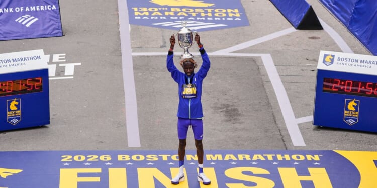 John Korir defends his Boston Marathon title with record run, Sharon Lokedi also repeats