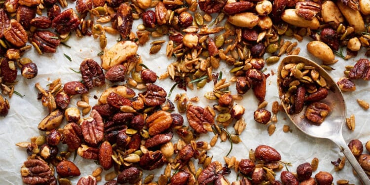 A spiced nuts and seeds recipe from Linda McCartney’s plant-based ‘Family Kitchen’ cookbook