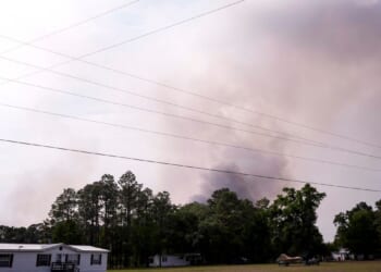 Wildfires across Georgia and Florida have destroyed nearly 50 homes and are forcing evacuations