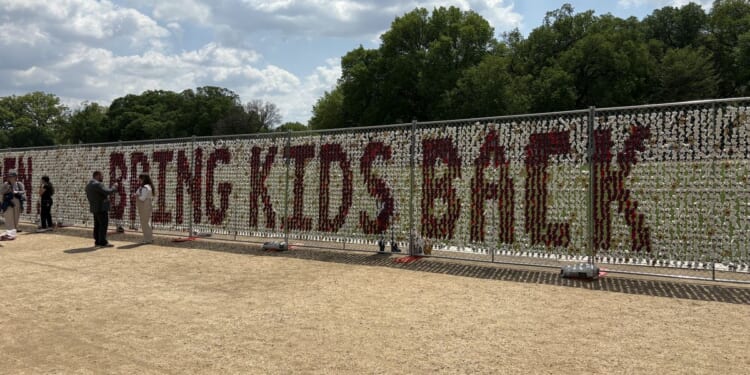 Plight of 20,000 Ukrainian children abducted during war with Russia commemorated on National Mall