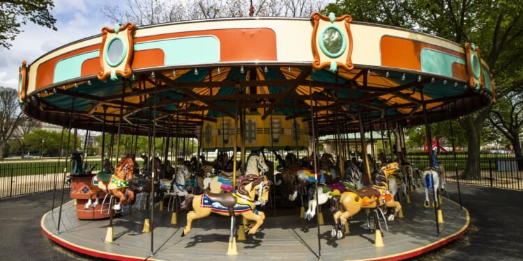 Smithsonian carousel that made civil rights history back in operation on the National Mall