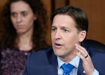 Sen. Ben Sasse questions Supreme Court nominee Judge Ketanji Brown Jackson during her Senate Judiciary Committee confirmation hearing in the Hart Senate Office Building on March 23, 2022, in Washington, D.C.