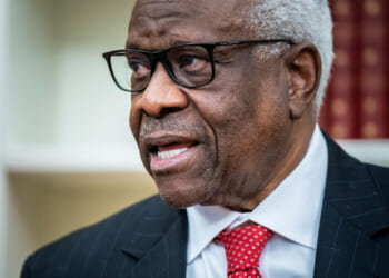 Close-up of Clarence Thomas