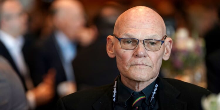 James Carville attends The New York Times DealBook Summit 2025 at Jazz at Lincoln Center on Dec. 3, 2025, in New York City.