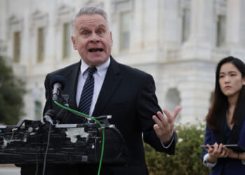 U.S. Rep. Chris Smith (R-NJ) speaks at a press conference in front of The U.S. Capitol November 19, 2024.