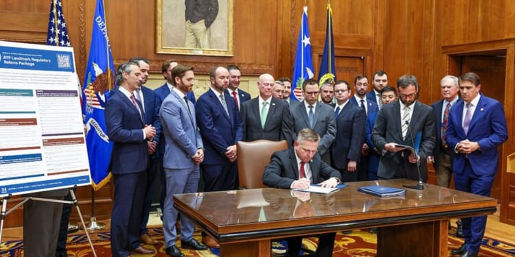 Rob Cekada, newly confirmed ATF director, signed a regulatory reform package aimed at reducing unnecessary burdens on lawful gun owners and licensed businesses.