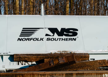 Norfolk Southern train is pictured.