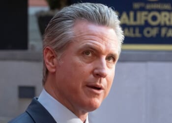 California Governor Gavin Newsom attends the 19th Annual California Hall of Fame Ceremony in Sacramento, California, on March 19, 2026.
